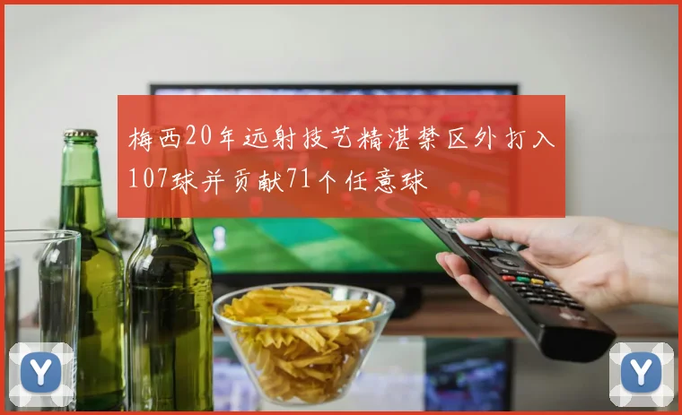 梅西20年远射技艺精湛禁区外打入107球并贡献71个任意球
